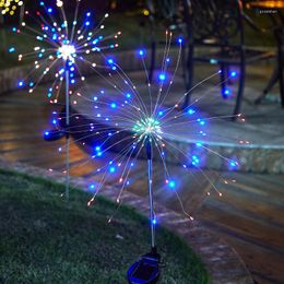 Strings 90 120 150 LED ZONNELIJKE LICHTEN Outdoor Garden Waterdicht String Lawn Firework Lamp Kerstdecor
