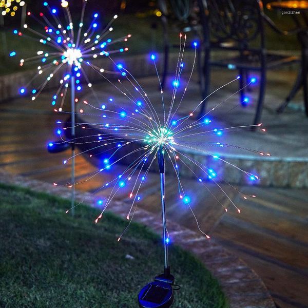 Cordes 90 120 150 LED Lumières Solaires Extérieur Jardin Étanche Chaîne Pelouse Feu D'artifice Lampe Décor De Noël