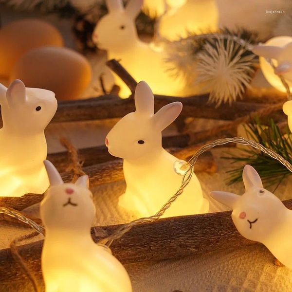 Cordes animaux lumières pâques 10Led décoration lumière chaîne enfants jouet chambre cadeaux mignons goutte