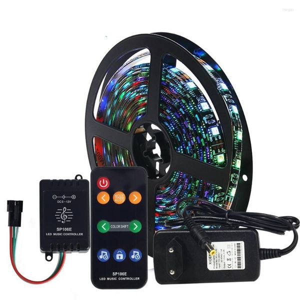 Cordes Antikue Music Control LED Strip Set Dream Color WS2811 RGB 5 M/Lot avec contrôleur RF télécommande EU/US Plug