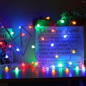 Strings Ball Batterij Doos String Licht Remote Control Room Decoratie Kerstfeest Kerstfeest Outdoor Camping Decor Hanging Lamp