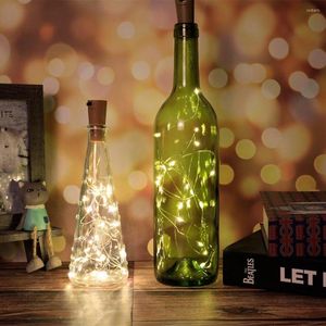 Strings Bar LED Wine Bottle Cork String Lights Holiday Decoratie Garland Fairy Kerstmis koperen draad