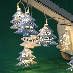 Strings batterij LED kerstboom licht licht snijwinkel winkelcentrum raam decor jaar xmas festival hangende lampen