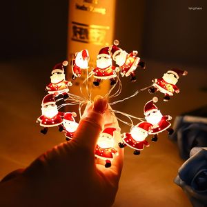 Snaren Werkt op batterijen Kerstfee LED-lichtslinger Kerstboomslinger Lampdecoraties Bruiloftsfeest Buitentuin Navidad Decor