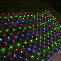 Strings Beiaidi 2x2/3x2m LED Kerst net gaas Fairy String Licht Outdoor Wedding Raam Icicle Vakantie Holiday Lighting