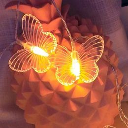 Strings Butterfly Light Led Romantic Home Slaapkamer Wedding Party Fairy Fairy Lightledled