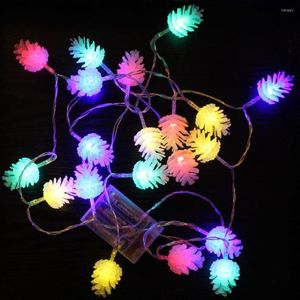 Strings Chirstmas Pinecone Led String Light 10Led 20Led Fairy Lights Holiday Year Kerstbasis Decor Battery Operated