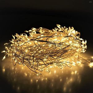 Cuerdas Decoraciones navideñas 2023 Luces de hadas de luces LED de petardo Operadas por USB 8 modos para decoración de árbol / corona / fiesta / boda / año