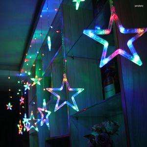 Cordes Décorations De Noël Pour La Maison En Plein Air Étoile Led Rideau Glaçon Chaîne Lumière Ourtdoor Décoration De Mariage