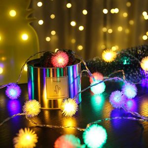 Cuerdas de Navidad LED Bola de nieve Cadena de luces de hadas para boda Año de Navidad Fiesta en casa Guirnalda Interior Lámpara de decoración al aire libre