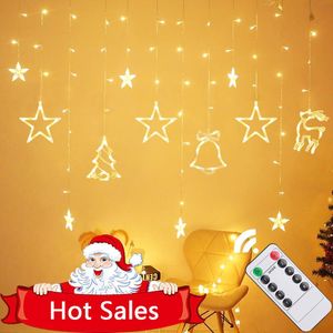 Snaren Kerstlicht Led Ster Kerstverlichting String Vakantie Buitenlamp Slinger Voor Kerstboom Bruiloft Jaar Navidad DecorLED