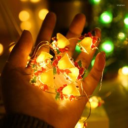 Cuerdas Luz de Navidad Decoración de jardín al aire libre Hada LED Alambre de cobre Luces de cadena Año Habitación interior Árbol de Navidad Decoración de fiesta de boda