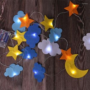 Strings Christmas Lights 2.5M 10leds Star Snowflake Led Fairy Light String Tree Pendant Wedding Jaar Decoratie Home Decor