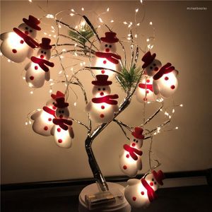 Cordes Lumières De Noël 3m 1.65m Père Noël Bonhomme De Neige Led Guirlande Lumineuse Fée De Vacances Éclairage Pour La Fête À La Maison Décoration Guirlande Navidad Décor