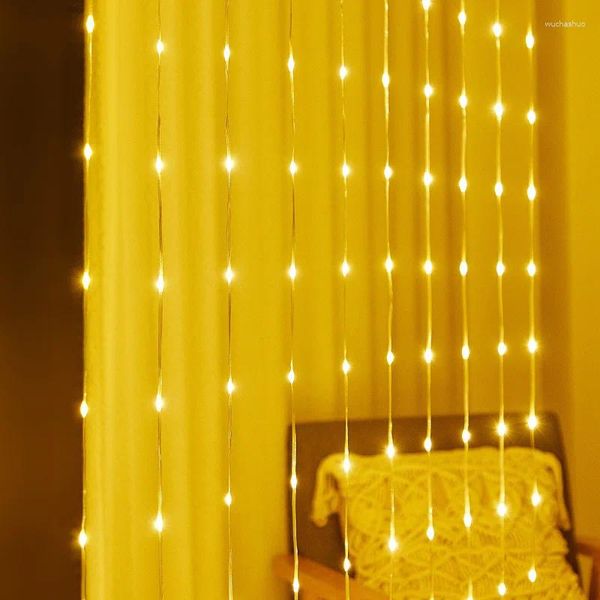 Cordes Lumières de Noël Décoration décoration de l'année de fée décor pour la chambre Garlands String rideaux cascades Boulanges 2024 Novelties
