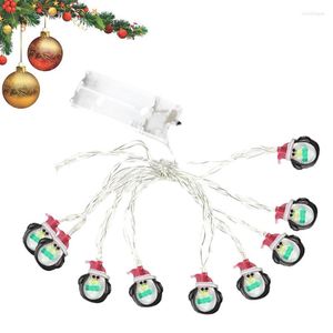 Strings Christmas Santa Claus String Lights 20 LED Luz de decoración colorida con pilas