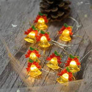 Cordes de Noël lumières solaires chaîne lampe clignotante fée extérieure pour la décoration de fête