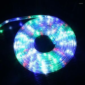 Strings Christmas Tree Decoratie 10-40m LED Strip Lights Outdoor Street Garland veilige spanningskabel touwtouw voor huizenhek