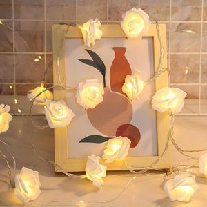 Strings Christmas Valentine's Day Rose Led Light String Holiday Fairy Lights Garland voor feest bruiloft slaapkamer decoratie