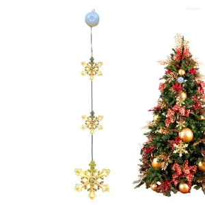 Cuerdas Navidad ventana luces LED colgar para decoración portátil árboles paredes repisas