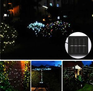 Cordes Liquidation Vente 22M 200LED Guirlande Lumineuse Avec Bande Solaire Nuit Lampe Guirlande Lumineuse Pour Arbres De Noël En Plein Air De Mariage GardenLED LED