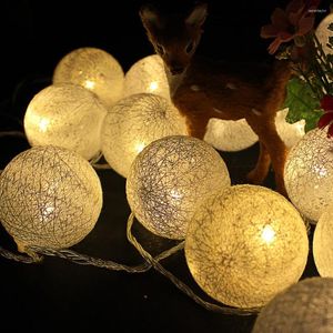 Strings Connectable 5m LED Christmas String Lights Outdoor Indoor 6 cm Big Cather Ball Light 20 AC 220V / 110V Garland Patio