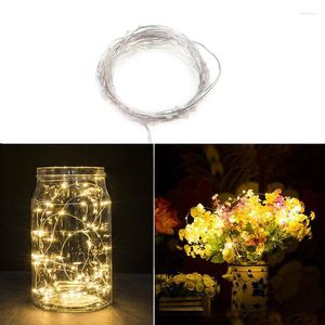 Strings Copper Wire 50 LED's batterij bediende delicate stringlichten met afstandsbediening voor buitenkerstmis feest Halloween -decoratie