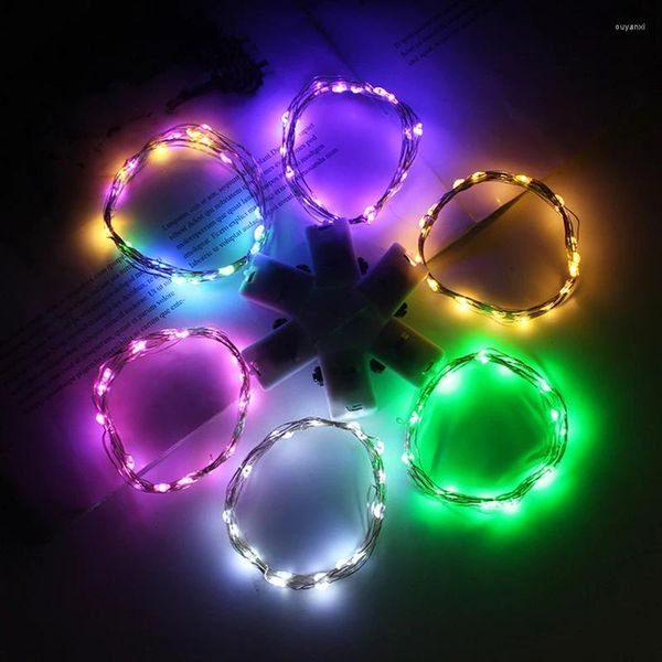 Cordes fil de cuivre lumière LED chaîne fleur gâteau bijouterie décorative petites vacances noël