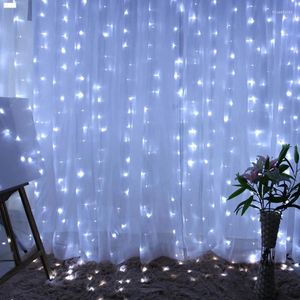 Guirlande de rideaux à cordes LED, guirlande lumineuse féerique, décoration de noël, Festival, éclairage de vacances pour la maison, cadeau de chambre à coucher, décor d'année 2024