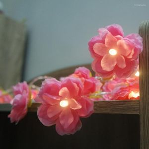 Cordes bricolage à la main Floral Led chaîne lumière batterie vacances éclairage événement fête guirlande décoration Vase fleur Arrangement