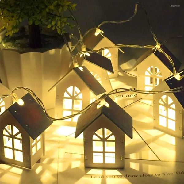 Cuerdas Doxa 1,5 m 10leds LED guirnalda casa de madera decoración de la habitación lámpara boda fiesta vacaciones luces de hadas novedad luz nocturna