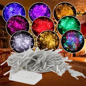 Strings ECLH 10M 5M 100Led 40Led guirlande de cordes arbre de noël fée lumière Luce étanche maison jardin fête en plein air décoration de vacances