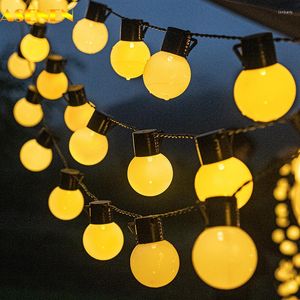 Guirlande lumineuse féerique de jardin, décoration d'extérieur, Globes Led étanches, prise USB/ue/US, chaîne lumineuse pour mariage et Camping