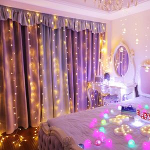 Cordes Fée LED Rideau Lumière Chaîne Fille Chambre Décoration Lanterne Glaçon Lumières En Plein Air Fête Jardin 3 3 m