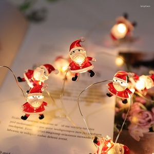 Snaren Festoen LED-licht String Fairy Kerstboom Vakantieslinger Lamp Batterijvoeding Bruiloftsfeest Binnenhuisdecoratie Navidad