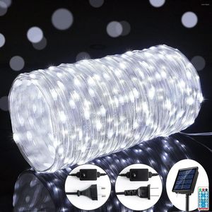 Strings Festoon Led Light Year 24V Room Decor Noël Fée Chaîne Lumières 50M Solaire Alimenté Décoration Intérieure Extérieure EU US Plug