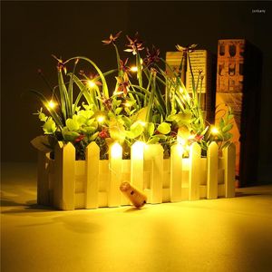 Cordes pour fête Halloween décoration de mariage 2M LED bouteille de vin lumières liège guirlande alimentée par batterie bricolage chaîne de noël