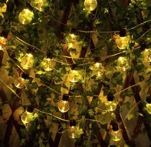 Strings Garden Lawn Lamp 2.5M 5M 220V 10/20 LED GLOBE LILB STRING LICTEN BUITENDRACHT PATIO YARD Landschap Wedding Kerstmis Decored String