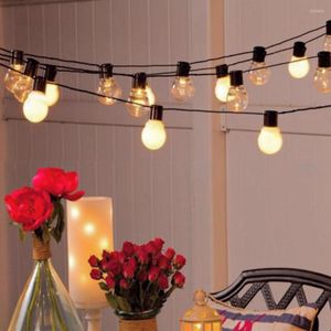 Cordes Guirlande Extérieure 20 Led De Mariage Chaîne Fée Lumière De Noël LED Globe Effacer Lampe Fête Jardin Décoration