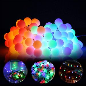 Strings Globe String Lights Outdoor Indoor Christmas Ball Kangers Fairy Light for Home Wedding Party Year's Decorationsled Ledled Led