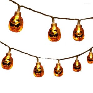 Strings Halloween Decor Pompkin String Lights 9,8 voet 20 LEDS Batterij bediende licht Outdoor Decoratie