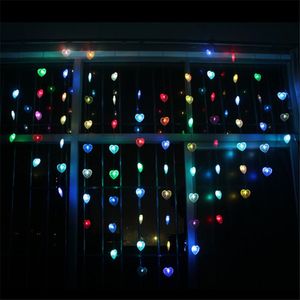 Cordes en forme de coeur Led String Light 1.85M 12 Droop Love Rideau Fairy Lights Pour Noël / Fête / Fenêtre / WeddingLED