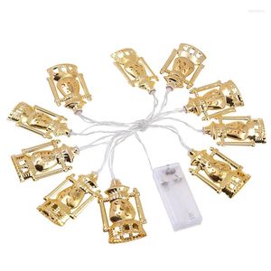 Strings HG-Muslim Eid String Lights Lampe décorative créative pour jardin de cour sans batterie