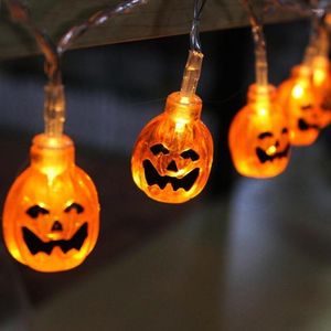 Cuerdas Hi-Lumix Decoración de Halloween Calabaza Luz de hadas Linternas de cadena LED solares para luces de fiesta al aire libre