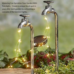 Cordes haute qualité jardin arrosage lampe énergie solaire peut chaîne lumière LED décoration pelouse cour Art extérieur décor maison