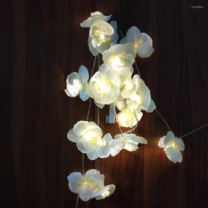 Strings Holiday Orchid Flower Light Garland Kerstmis/ jaar Room Decoratie Wedding Event/ Spa Vase Floral Arrangement LED Decor.