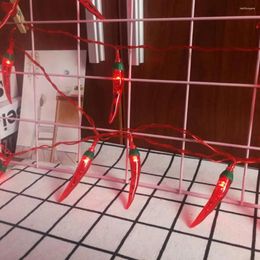 Cuerdas Interior Chili Pepper String Lights Luz Festiva Con Pilas Led Con Para
