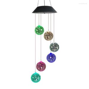 Cordes à l'intérieur de l'éclairage solaire LED SOLAR CHIME CHIMES LUMIÈRES DE JARDIN HOME JOURDE ARRÉPRÉPORT DÉCORATIVE CADE DÉCORAGE DE NOIT