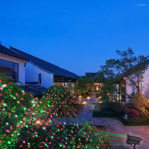 Cuerdas IP65 Impermeable Césped Jardín Luz Cielo Estrella Navidad Proyector láser Lámpara de ducha LED Etapa brillante