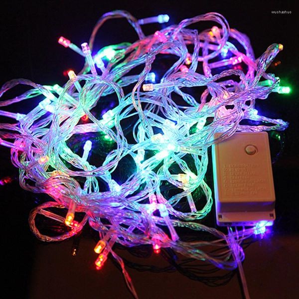 Strings Jiguoor 10M 100 LED guirlande de guirlandes arbre de noël multicolore fée lumière Non étanche maison jardin fête en plein air décor de vacances